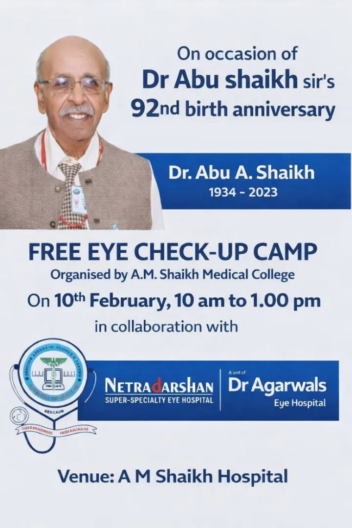 Free eye checkup camp ad