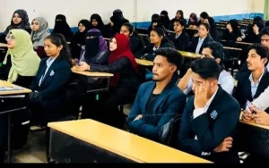 bims students in conference room